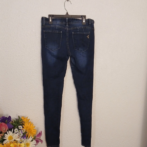 VIP Women's Midnight Blue Skinny Jeans - Picture 5 of 5